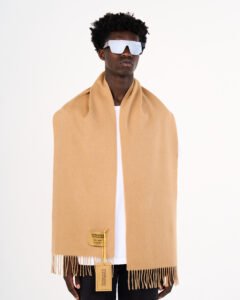 Fashion week designer wool cashmere scarves