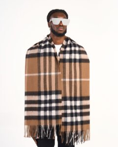 High-end designer cashmere scarves