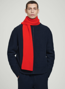 COS Cashmere scarves for men.