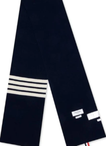 Thom Browne street style scarves.