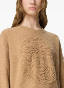 Versace exclusive cashmere stale in luxury.