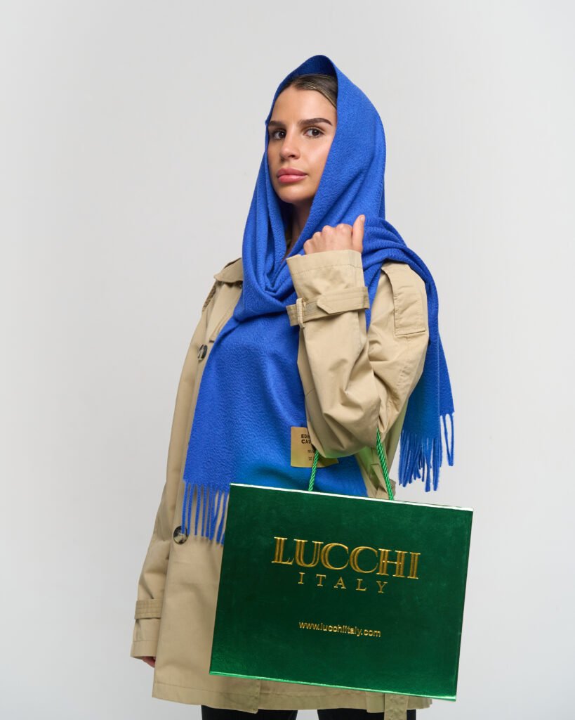 Edinburgh Cashmere DC Scott Cashmere Scarf gift box