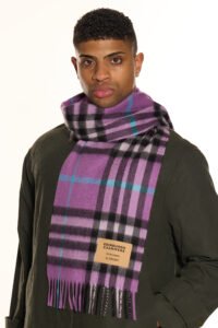Iconic Scottish tartan scarves