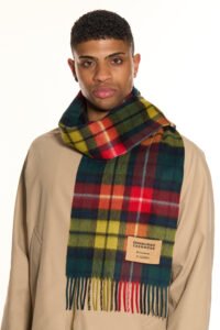 Soft cashmere scarves made in Scotland